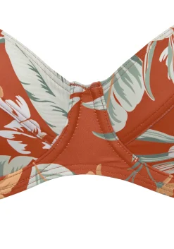 Bikinis|Sunseeker Bügel-Bikini-Top rostrot-bedruckt