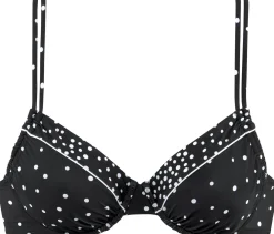 Bikinis|LASCANA Bügel-Bikini-Top schwarz-weiß