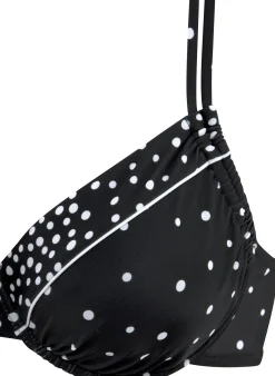 Bikinis|LASCANA Bügel-Bikini-Top schwarz-weiß