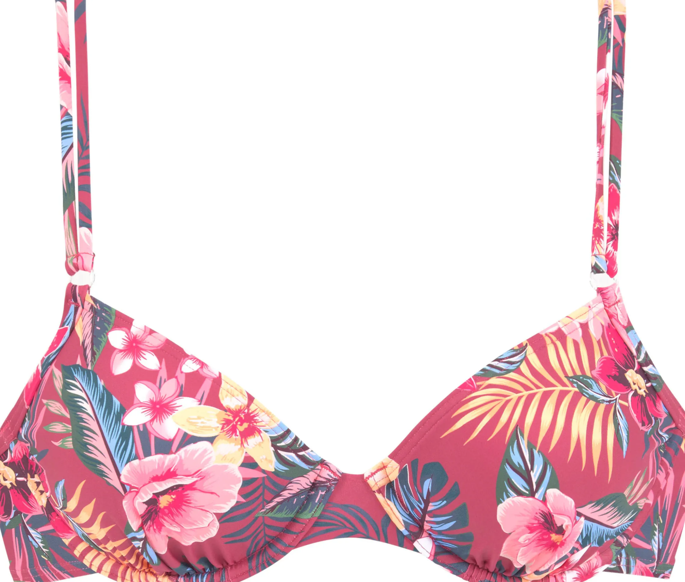 Bikinis|s.Oliver Bügel-Bikini-Top rostrot-bedruckt