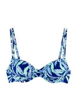 Bikinis|Vivance Bügel-Bikini-Top blaubedruckt