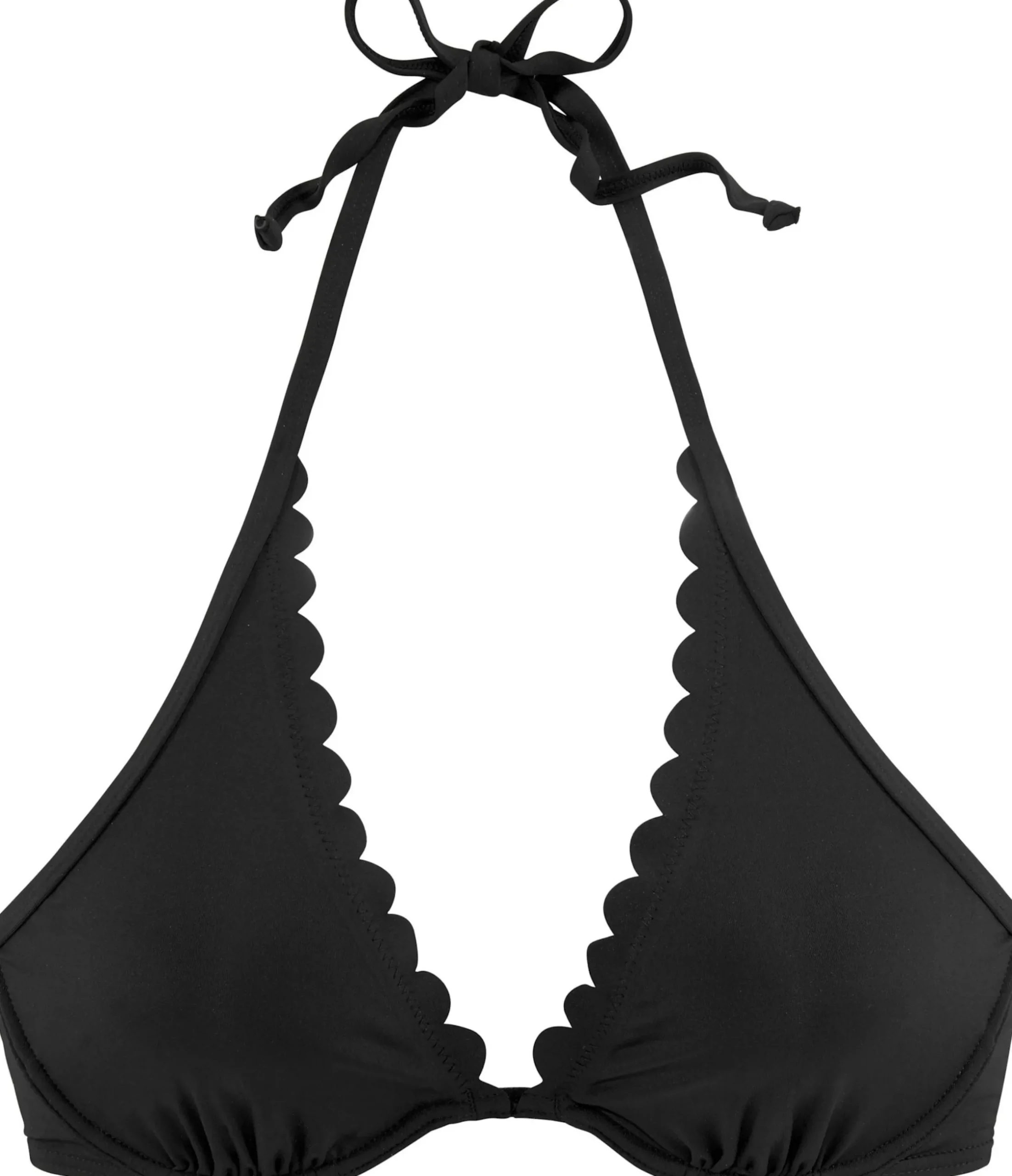 Bikinis|LASCANA Bügel-Bikini-Top schwarz