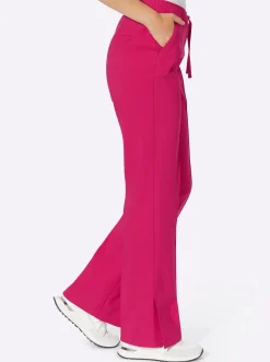 Strandmode|Hosen|heine Bügelfaltenhose pink