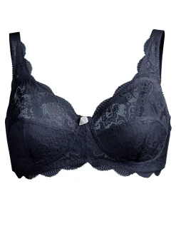 Bhs|Susa BH ohne Bügel weiß+marine