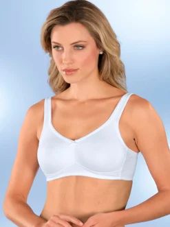 Bhs|wäschepur BH ohne Bügel weiß+schwarz