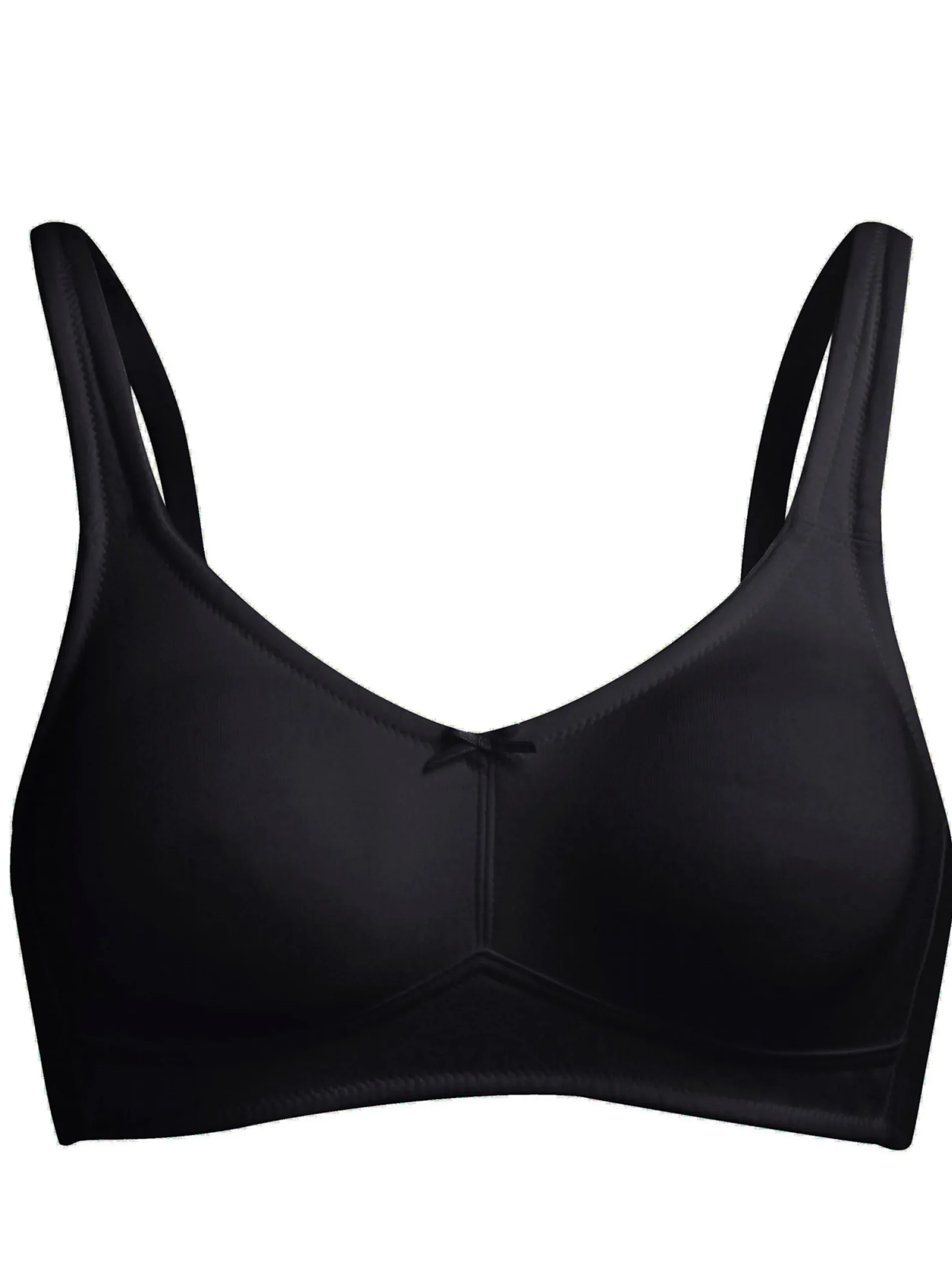Bhs|wäschepur BH ohne Bügel weiß+schwarz