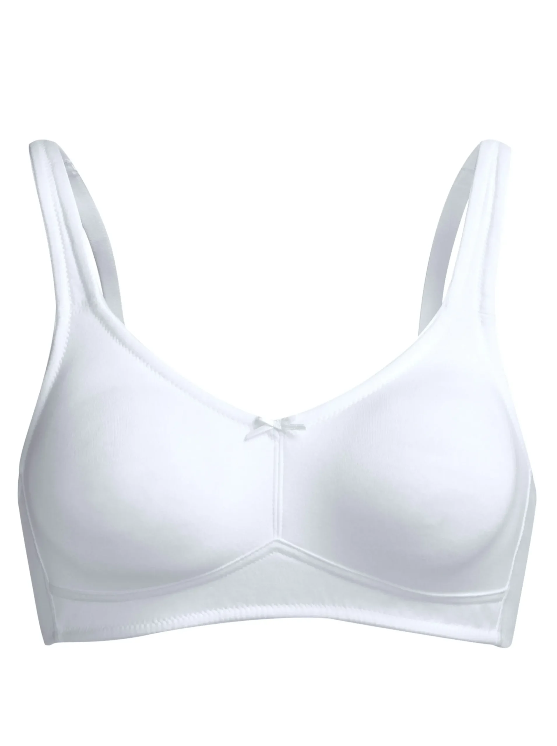 Bhs|wäschepur BH ohne Bügel weiß+schwarz