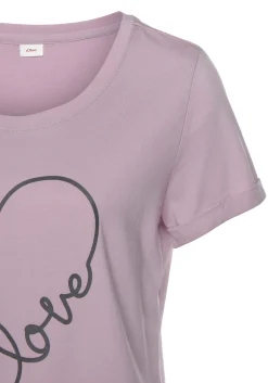 Nachtwäsche|Vivance Dreams Bigshirt lila