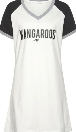 Nachtwäsche|KangaROOS Bigshirt schwarz-weiß