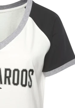 Nachtwäsche|KangaROOS Bigshirt schwarz-weiß