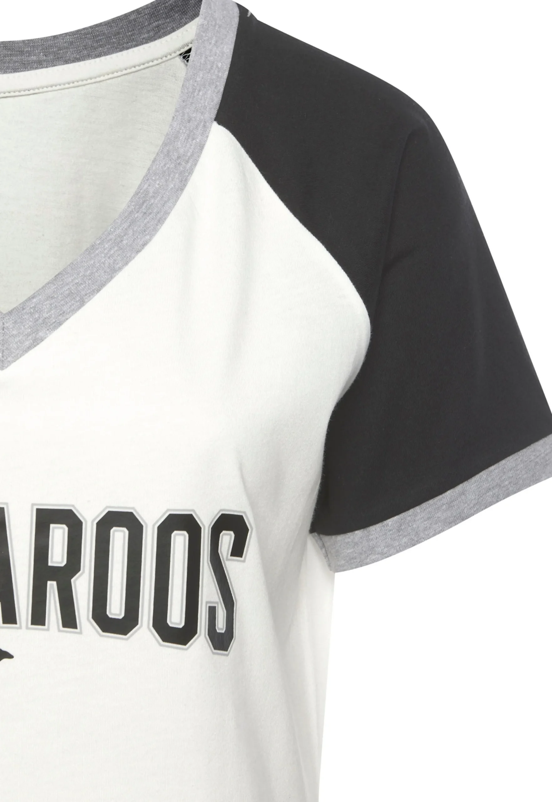 Nachtwäsche|KangaROOS Bigshirt schwarz-weiß