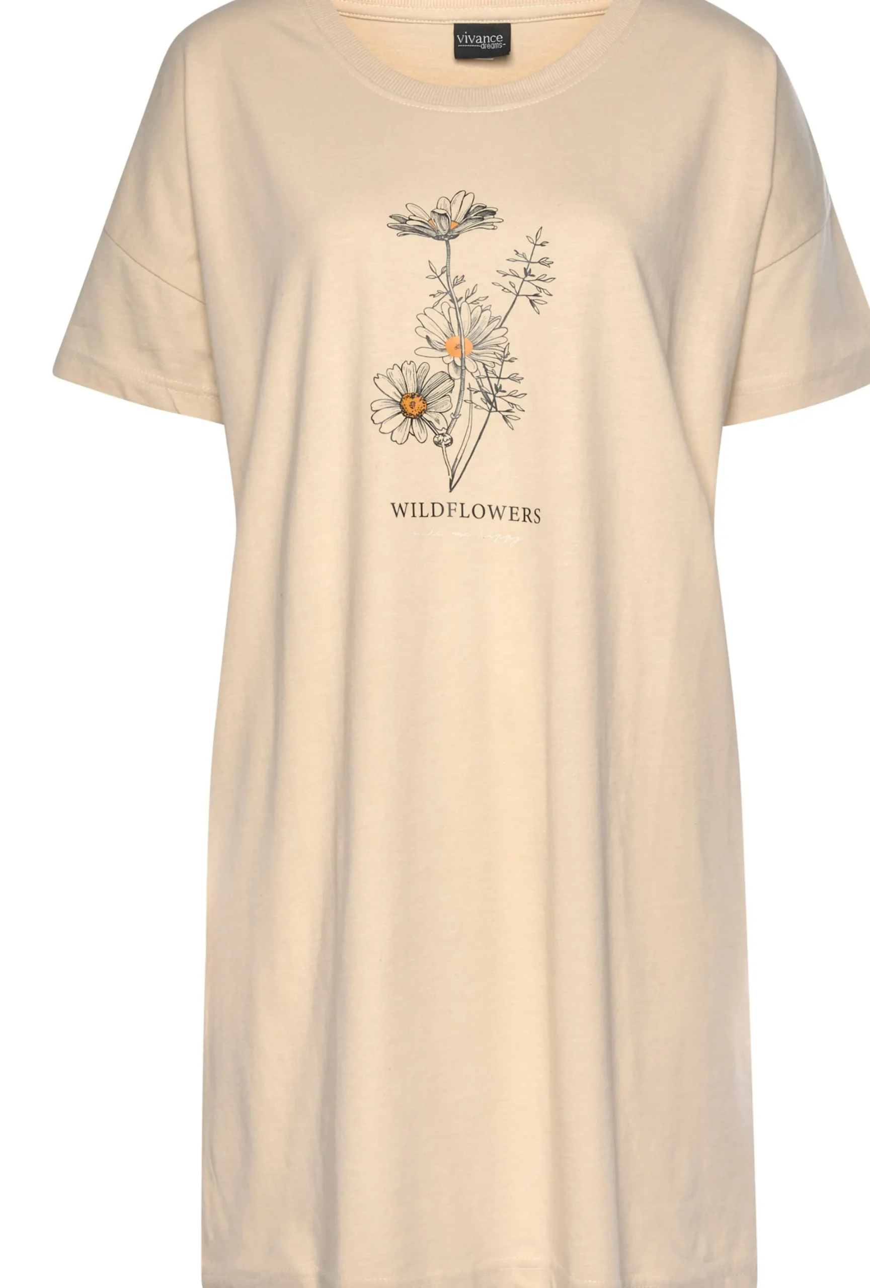 Shirts|Vivance Dreams Bigshirt sand+anthrazit