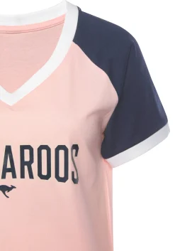 Homewear|Nachtwäsche|KangaROOS Bigshirt rosa-dunkelblau