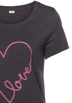 Nachtwäsche|Shirts|Vivance Dreams Bigshirt anthrazit