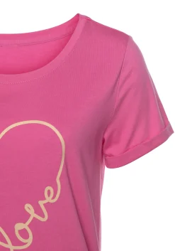 Nachtwäsche|Shirts|Vivance Dreams Bigshirt pink