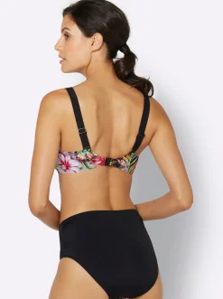 Bikinis|feel good Bikini schwarz-bunt-bedruckt