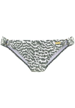 Bikinis|LASCANA Bikini-Hose oliv-bedruckt