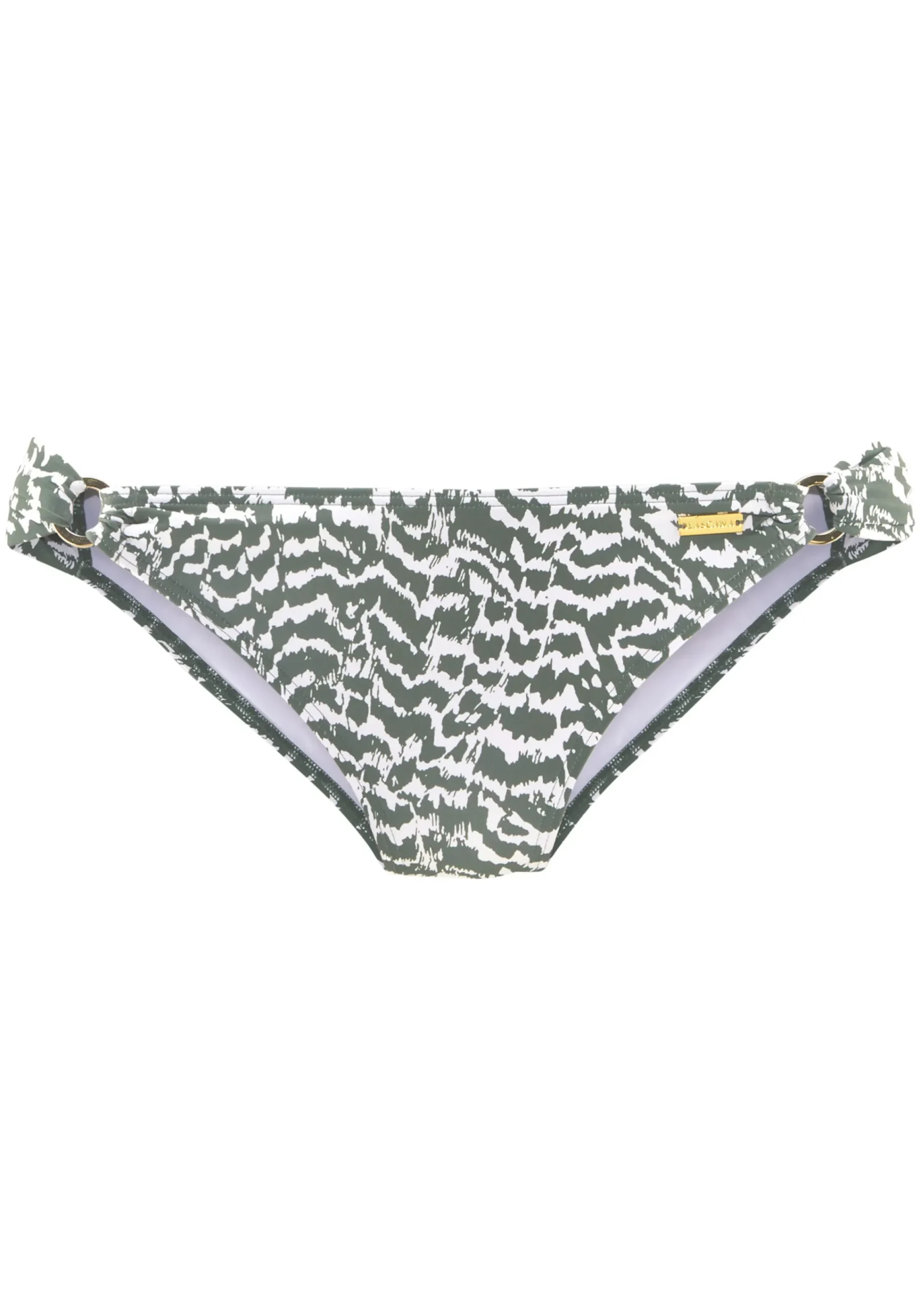 Bikinis|LASCANA Bikini-Hose oliv-bedruckt