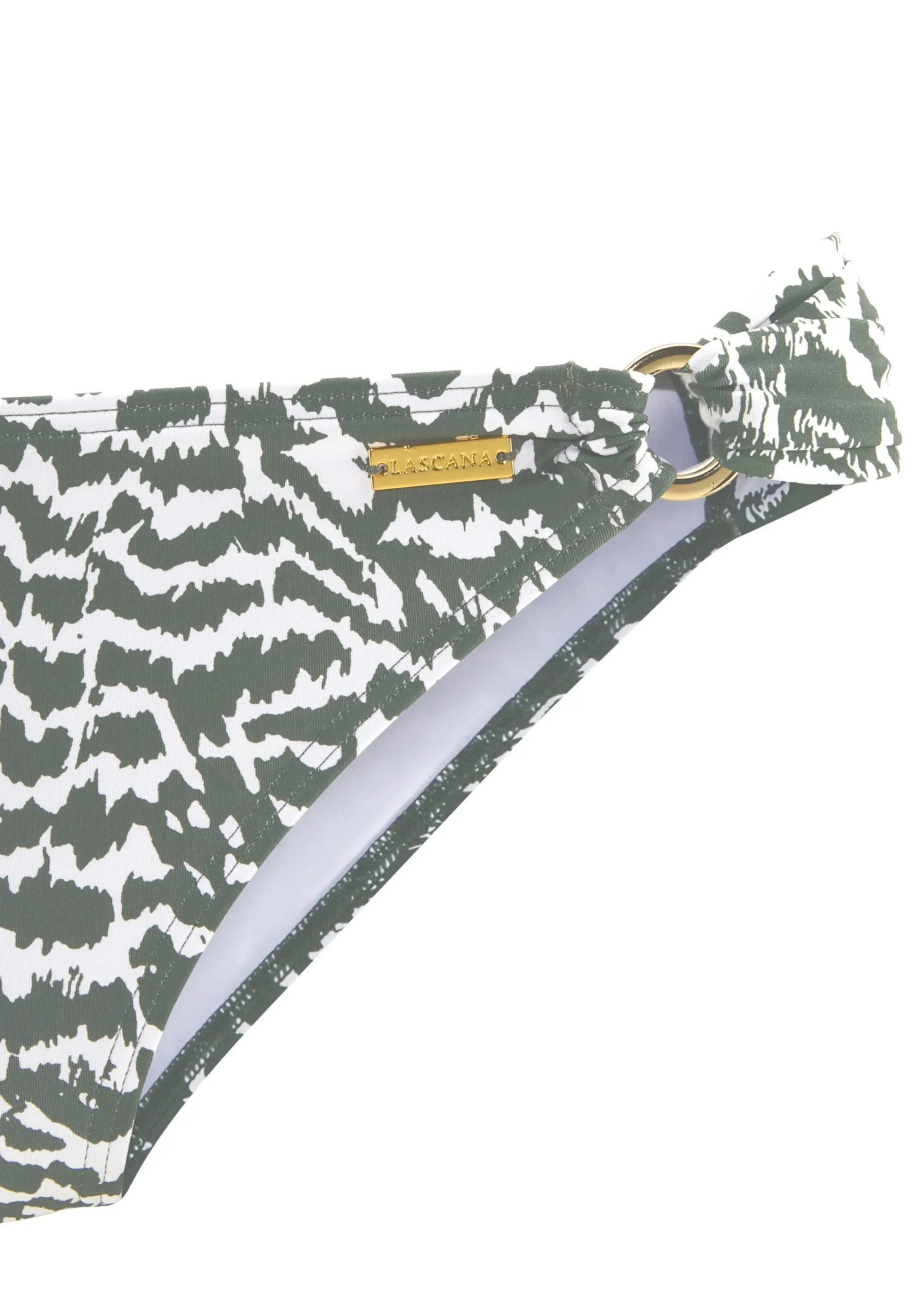 Bikinis|LASCANA Bikini-Hose oliv-bedruckt