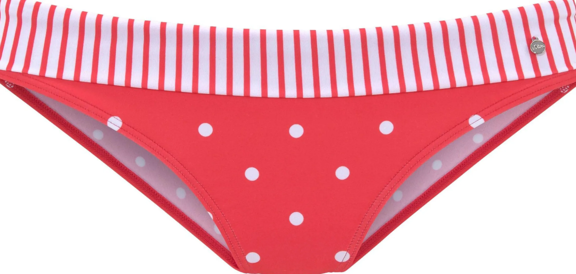 Bikinis|s.Oliver Bikini-Hose rot-weiß
