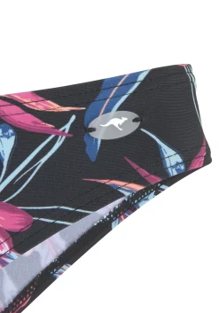 Bikinis|KangaROOS Bikini-Hose schwarz-bedruckt
