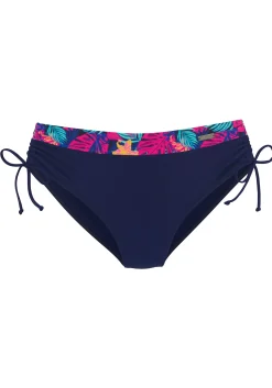 Bikinis|LASCANA Bikini-Hose navy-pinkbedruckt