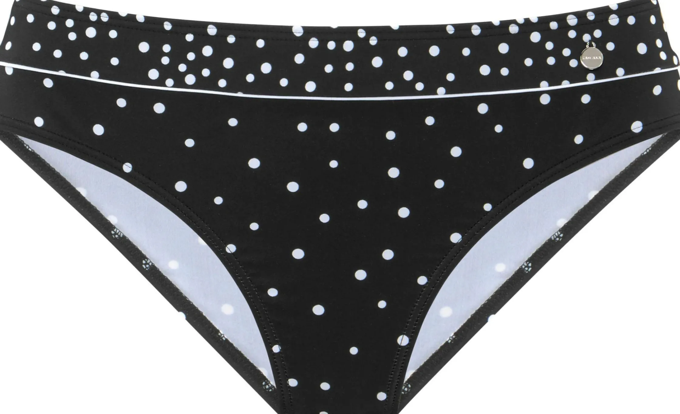 Bikinis|LASCANA Bikini-Hose schwarz-weiß