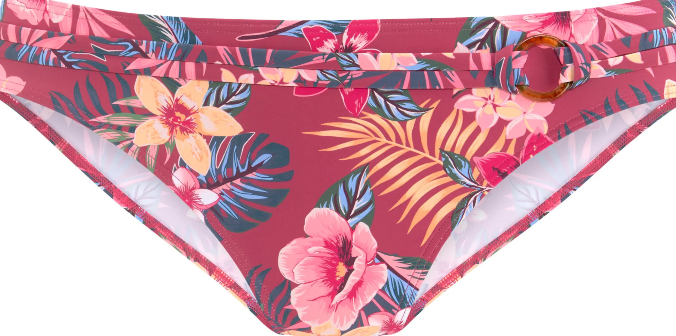 Bikinis|s.Oliver Bikini-Hose rostrot-bedruckt