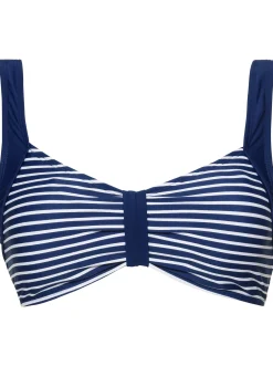 Bikinis|feel good Bikini-Oberteil marine-weiß