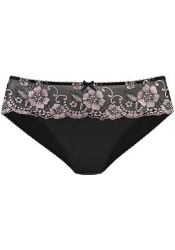 Unterhosen|LASCANA Bikinislip schwarz-rose