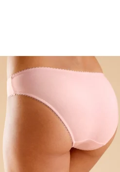 Unterhosen|Nuance Bikinislip rosenholz+weiß