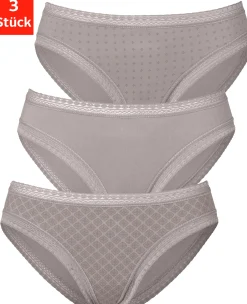 Unterhosen|LASCANA Bikinislip taupe