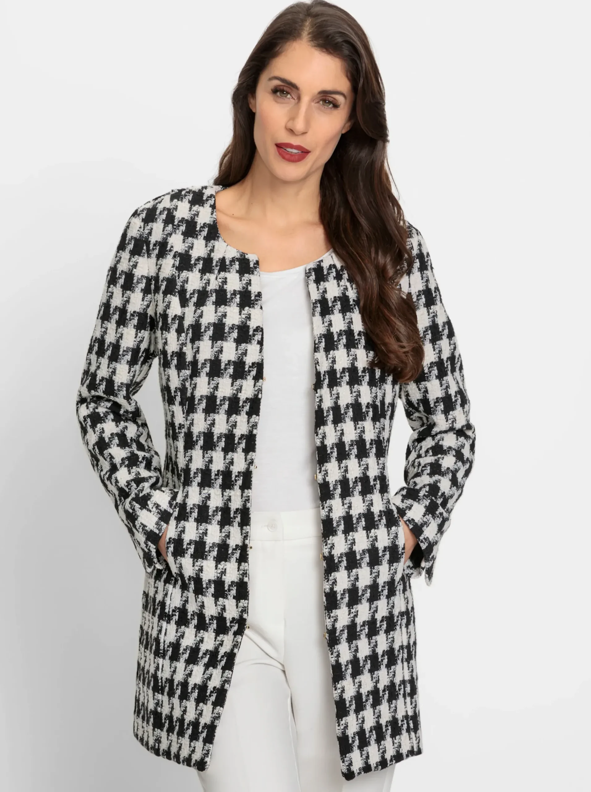 Blazer|heine Blazer mit Pepita-Dessin schwarz-ecruPepita