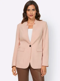Blazer|heine Blazer mit Stehkragen rosé