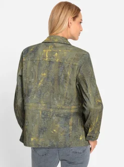 Blazer|heine Blazerjacke khaki-bedruckt