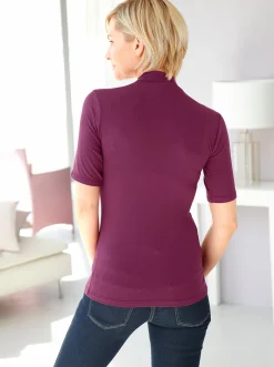 Bodies & Unterhemden|wäschepur Blazershirt himbeerrot