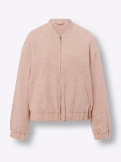 Blazer|heine Blousonjacke in Bouclé-Qualität champagner-rosenquarz-meliert