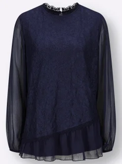 Blusen| Bluse marine