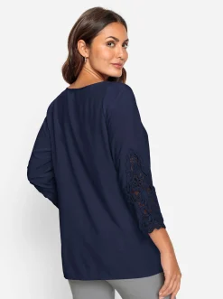 Blusen| Bluse marine