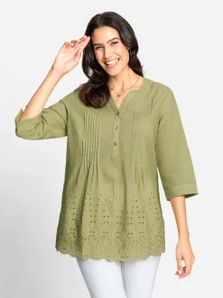 Blusen| Bluse lindgrün