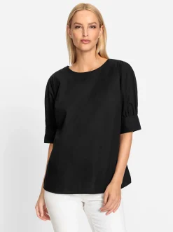 Strandmode|Blusen|heine Bluse schwarz