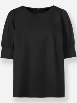 Strandmode|Blusen|heine Bluse schwarz