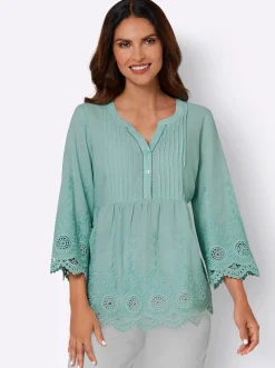 Blusen| Bluse kalkmint