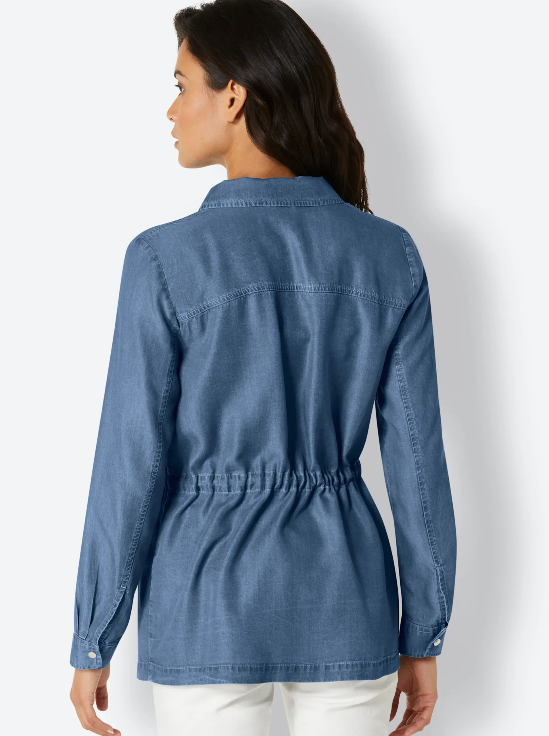 Blazer|CREATION L PREMIUM Blusenblazer blue-stone-washed