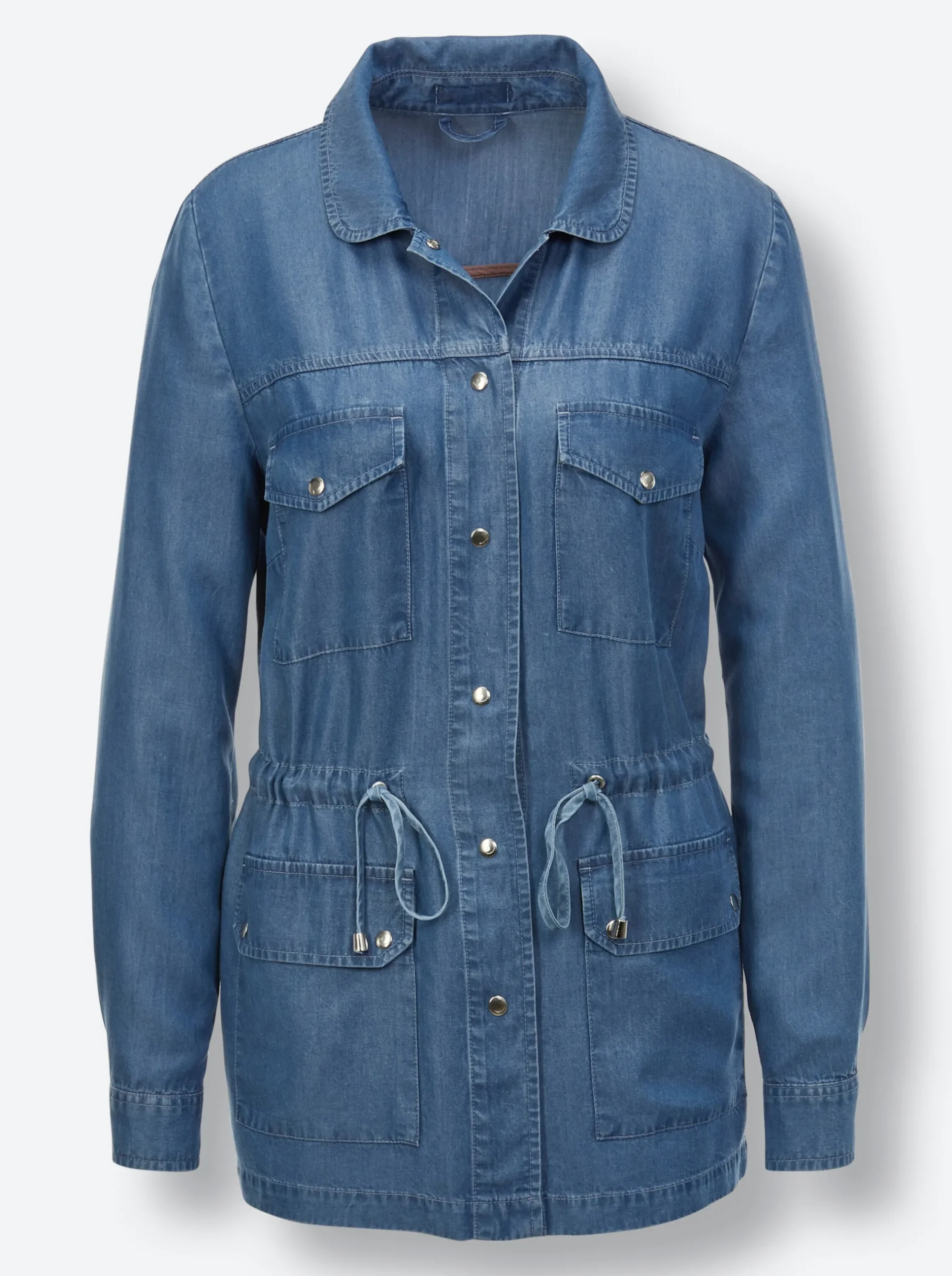 Blazer|CREATION L PREMIUM Blusenblazer blue-stone-washed
