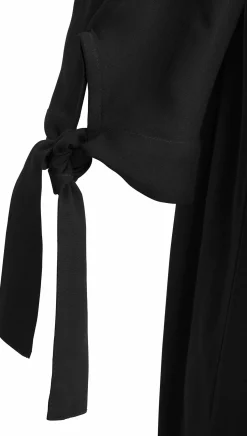 Strandkleider|Kleider|LASCANA Blusenkleid schwarz