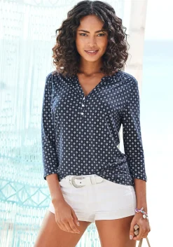 Blusen|LASCANA Blusenshirt navy