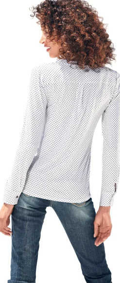 Basics|heine Blusenshirt mit Brusttaschen weiß
