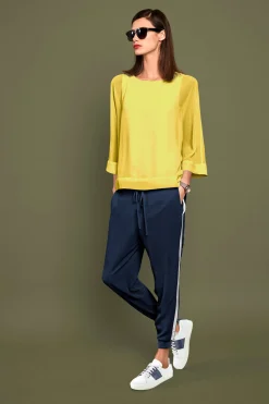 Basics|Blusen|heine Blusenshirt mit Fledermausärmeln gelb