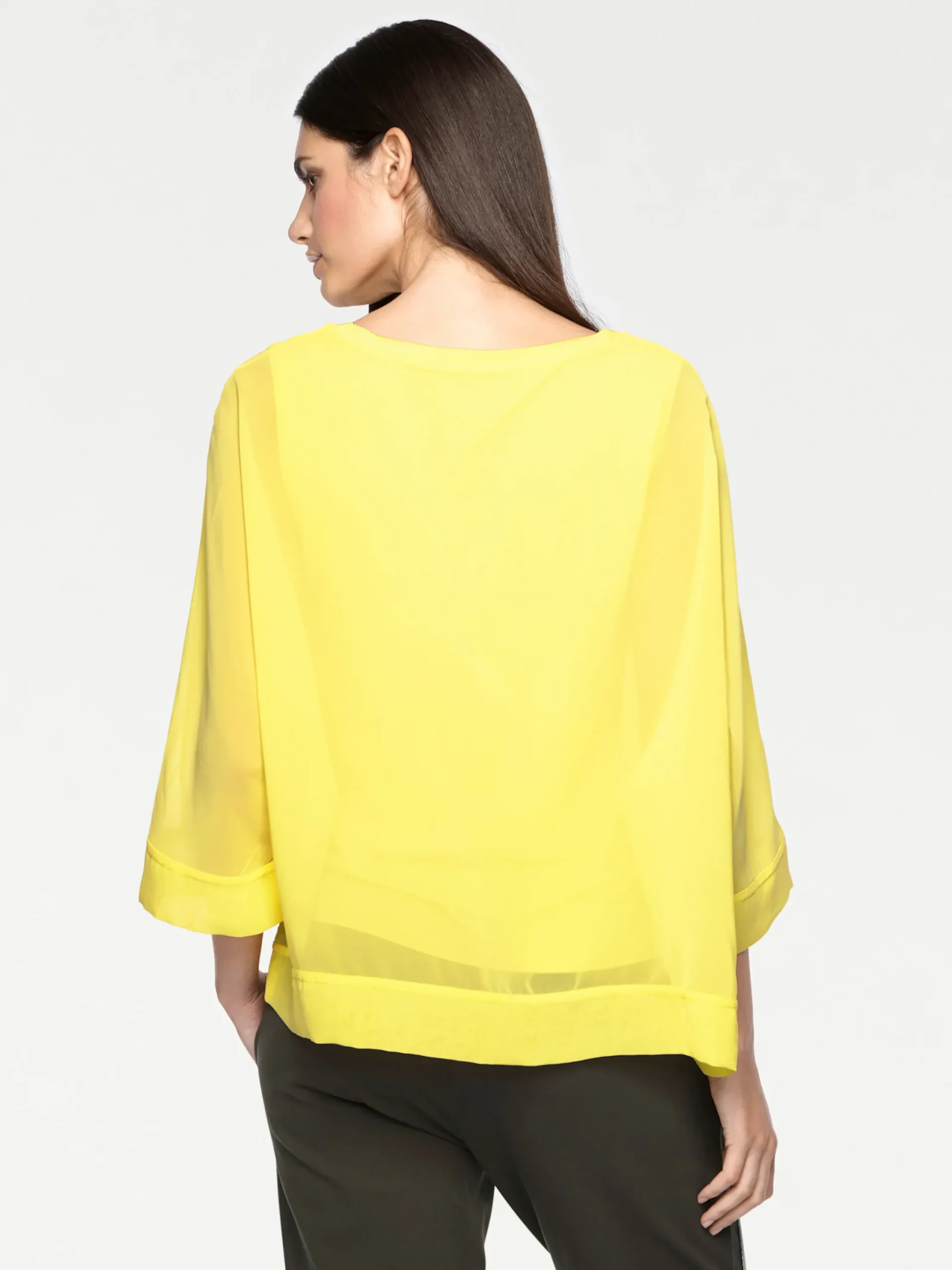 Basics|Blusen|heine Blusenshirt mit Fledermausärmeln gelb
